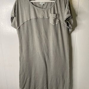 Sundance mossy green waffle distressed Midi Dress